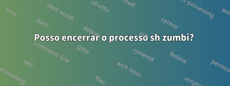 Posso encerrar o processo sh zumbi?
