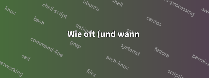 Wie oft (und wann) aktualisiert NTPD die Zeit?