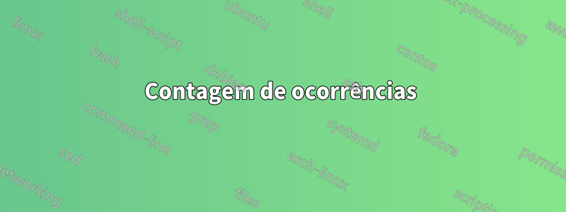 Contagem de ocorrências
