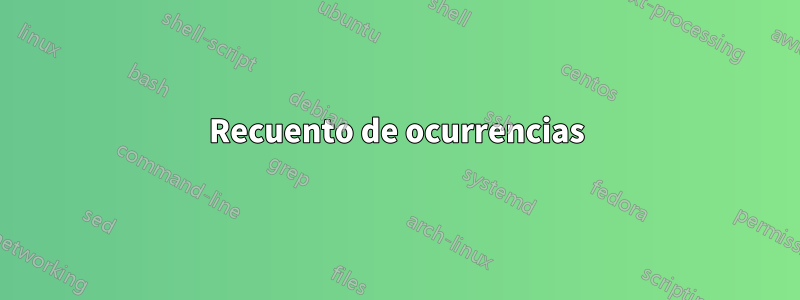 Recuento de ocurrencias