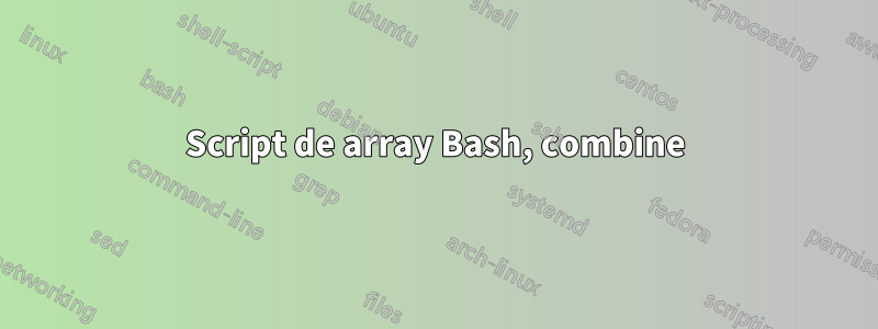 Script de array Bash, combine