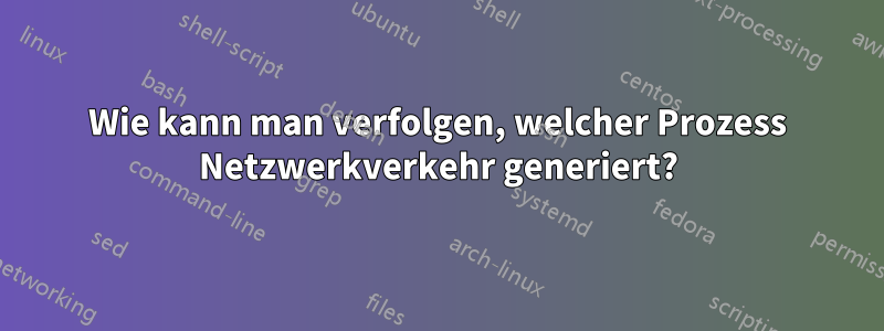 Wie kann man verfolgen, welcher Prozess Netzwerkverkehr generiert?