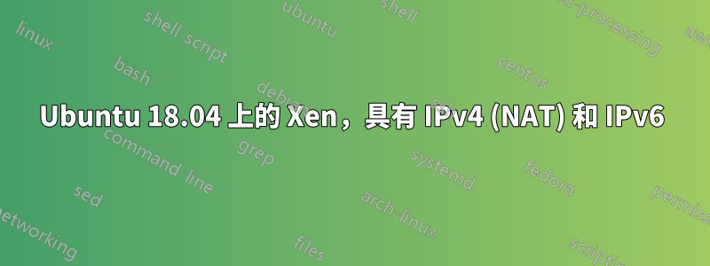 Ubuntu 18.04 上的 Xen，具有 IPv4 (NAT) 和 IPv6