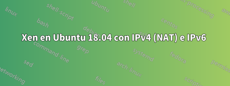 Xen en Ubuntu 18.04 con IPv4 (NAT) e IPv6