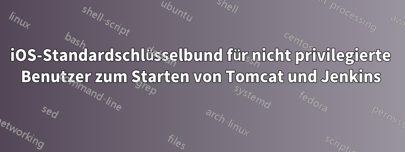 iOS-Standardschlüsselbund für nicht privilegierte Benutzer zum Starten von Tomcat und Jenkins