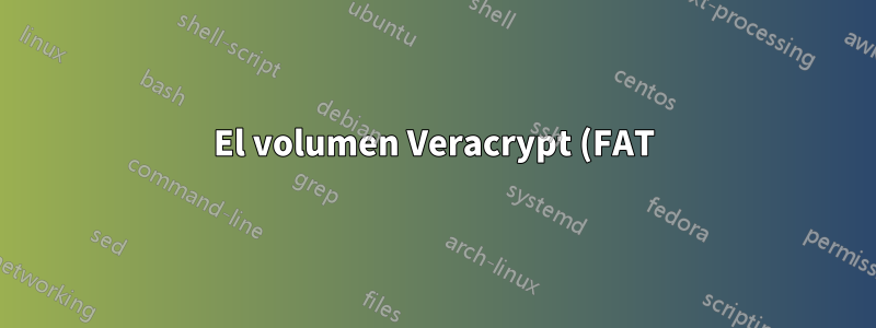 El volumen Veracrypt (FAT) creado en Mac OS, colocado en la nube de Box, está vacío en Windows 7