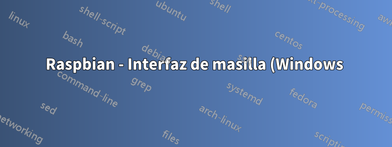 Raspbian - Interfaz de masilla (Windows). X-Display no funciona con el usuario root