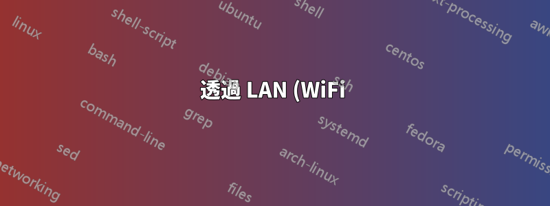 透過 LAN (WiFi) 進行下採樣和串流視頻