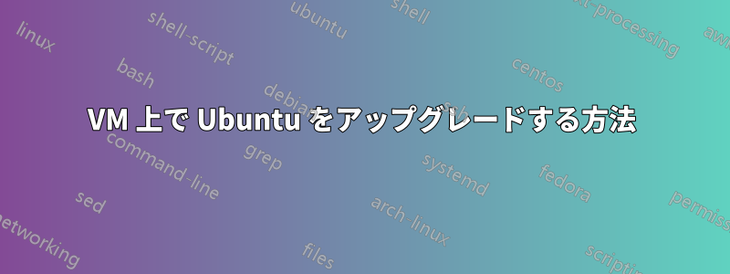 VM 上で Ubuntu をアップグレードする方法