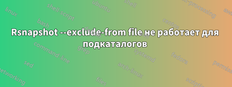 Rsnapshot --exclude-from file не работает для подкаталогов