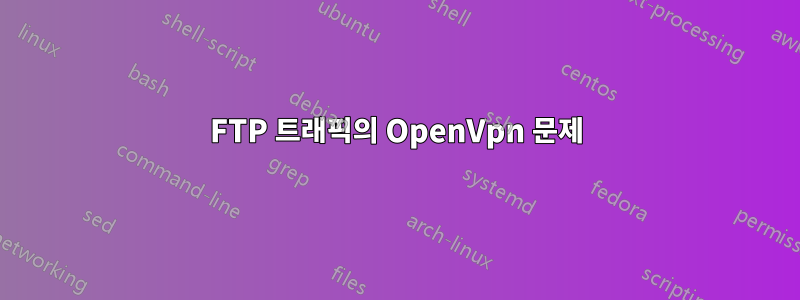 FTP 트래픽의 OpenVpn 문제