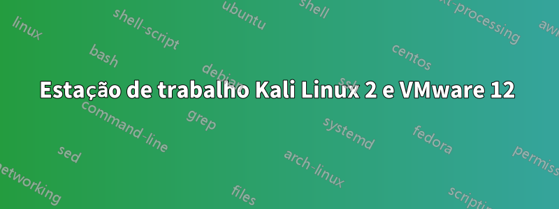 Estação de trabalho Kali Linux 2 e VMware 12