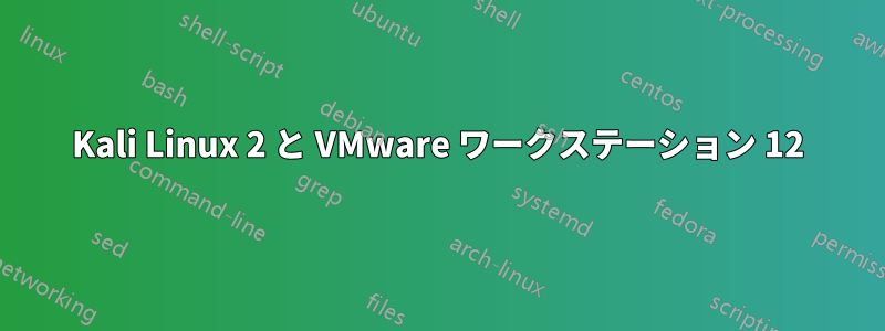 Kali Linux 2 と VMware ワークステーション 12