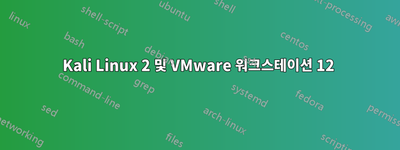 Kali Linux 2 및 VMware 워크스테이션 12