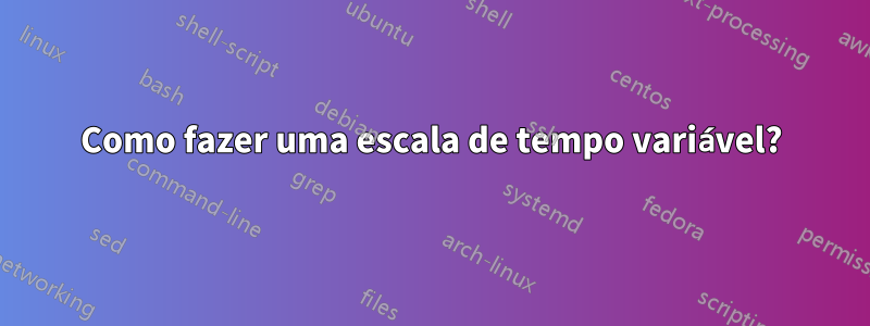 Como fazer uma escala de tempo variável?