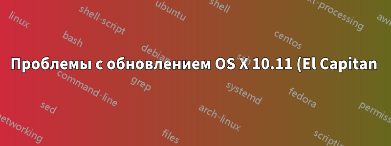 Проблемы с обновлением OS X 10.11 (El Capitan) с бета-версии до версии GM-кандидата в конфигурации с двойной загрузкой рядом с Ubuntu