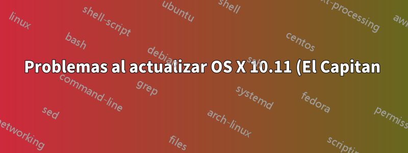 Problemas al actualizar OS X 10.11 (El Capitan) de beta a candidato a GM en una configuración de arranque dual junto a Ubuntu
