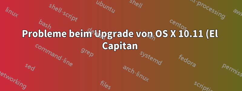 Probleme beim Upgrade von OS X 10.11 (El Capitan) von der Beta-Version zum GM-Kandidaten in einem Dual-Boot-Setup neben Ubuntu