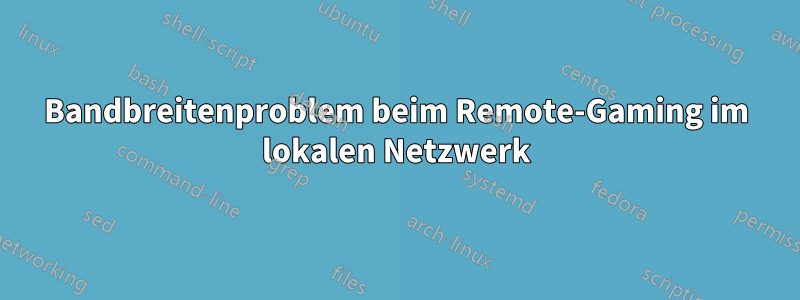 Bandbreitenproblem beim Remote-Gaming im lokalen Netzwerk