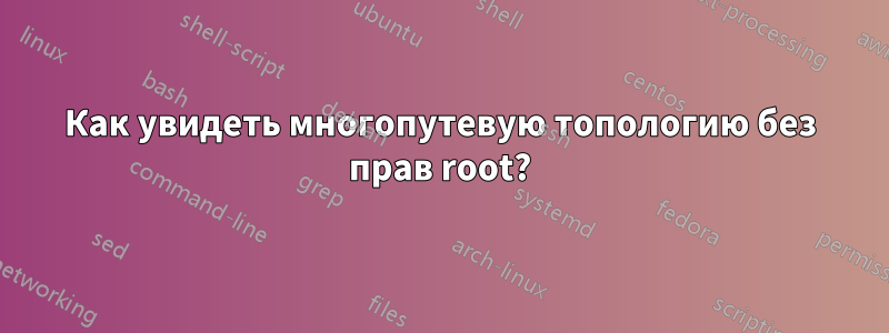 Как увидеть многопутевую топологию без прав root?