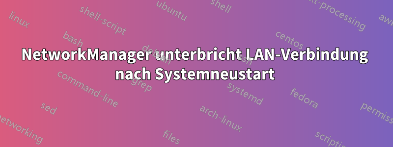 NetworkManager unterbricht LAN-Verbindung nach Systemneustart