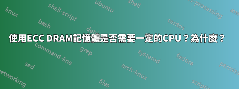 使用ECC DRAM記憶體是否需要一定的CPU？為什麼？ 