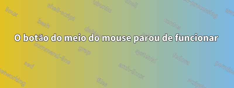 O botão do meio do mouse parou de funcionar