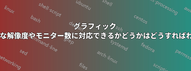 グラフィック カードが十分な解像度やモニター数に対応できるかどうかはどうすればわかりますか?