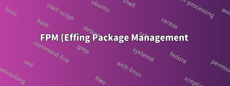 FPM (Effing Package Management) から RPM .spec ファイルを取得するにはどうすればよいですか?