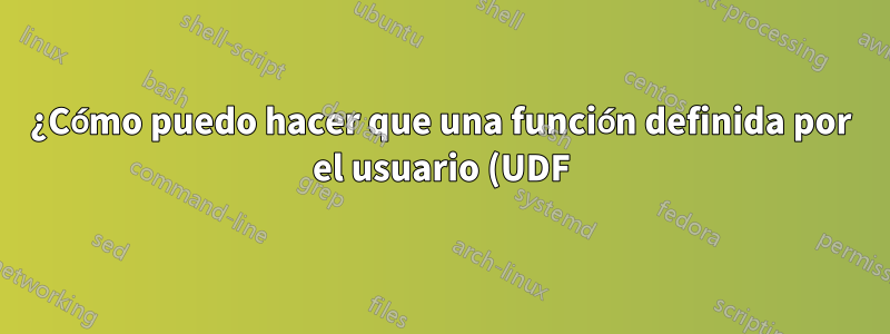 ¿Cómo puedo hacer que una función definida por el usuario (UDF) de Excel funcione en una función de matriz (CSE)?
