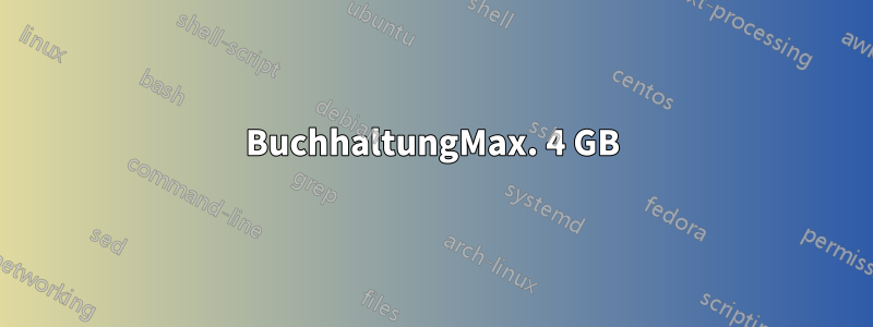 BuchhaltungMax. 4 GB