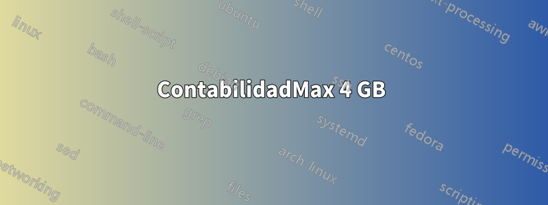 ContabilidadMax 4 GB