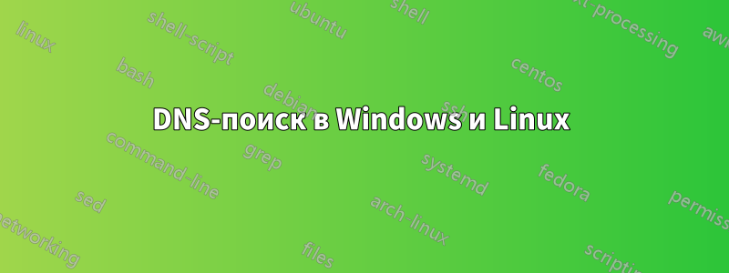 DNS-поиск в Windows и Linux