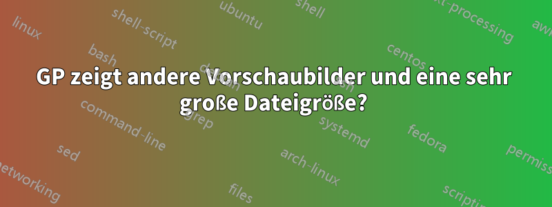 3GP zeigt andere Vorschaubilder und eine sehr große Dateigröße?