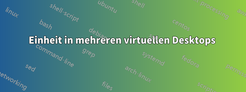 Einheit in mehreren virtuellen Desktops