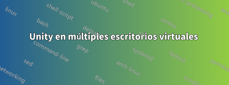 Unity en múltiples escritorios virtuales