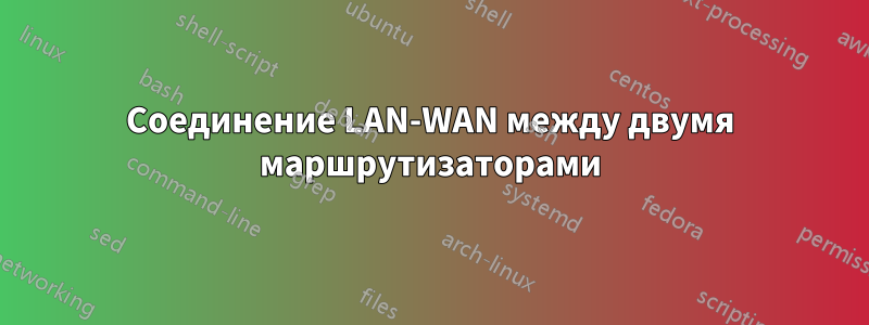 Соединение LAN-WAN между двумя маршрутизаторами