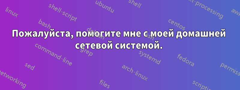 Пожалуйста, помогите мне с моей домашней сетевой системой.