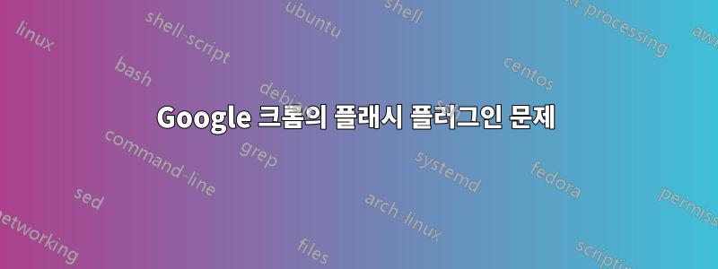 Google 크롬의 플래시 플러그인 문제