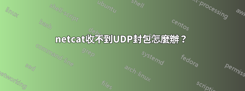 netcat收不到UDP封包怎麼辦？