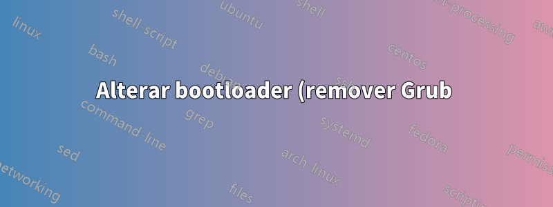 Alterar bootloader (remover Grub) com inicialização dupla do Windows 10/Linux Mint 17