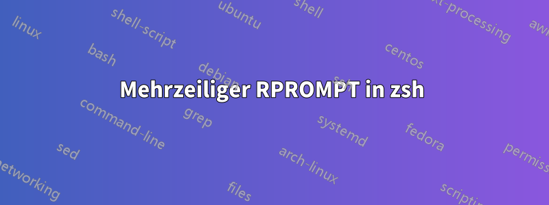 Mehrzeiliger RPROMPT in zsh