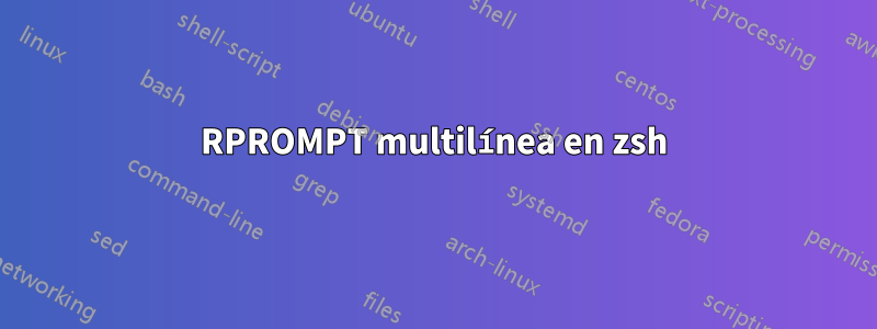 RPROMPT multilínea en zsh