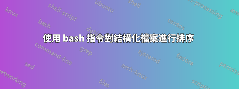 使用 bash 指令對結構化檔案進行排序