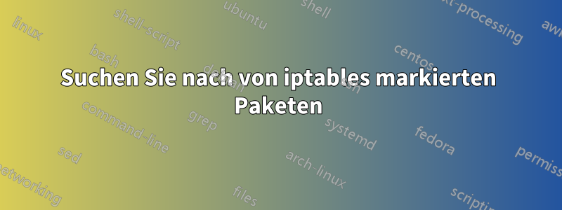 Suchen Sie nach von iptables markierten Paketen