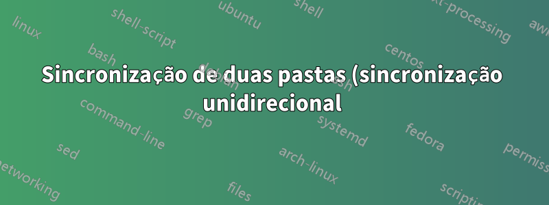 Sincronização de duas pastas (sincronização unidirecional), uma na intranet e outra na extranet