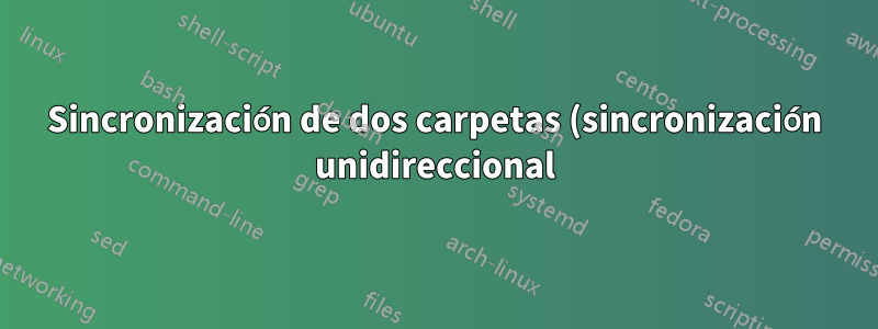 Sincronización de dos carpetas (sincronización unidireccional), una en la intranet y la otra en la extranet