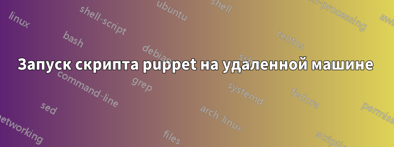 Запуск скрипта puppet на удаленной машине