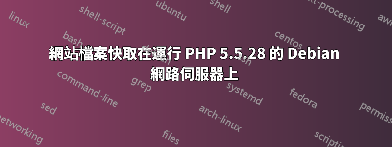 網站檔案快取在運行 PHP 5.5.28 的 Debian 網路伺服器上