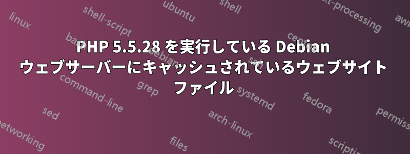 PHP 5.5.28 を実行している Debian ウェブサーバーにキャッシュされているウェブサイト ファイル